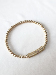 18K Gold Plated Sparkle Beaded Bracelet